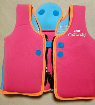 Chaleco natación Nabaiji rosa-azul 18-30 Kg