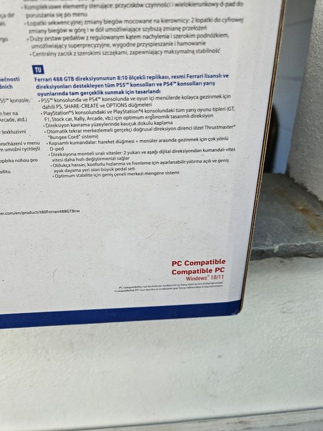 Volante Thrustmaster T80 Ferrari PS4