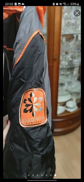 Traje de esquí/nieve naranja y negro