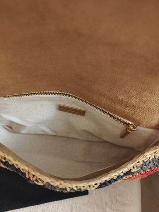 Bolso rafia Purificación García patchwork