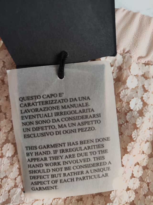 Falda Simona Barbieri lentejuelas rosa/dorado