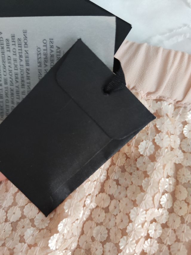 Falda Simona Barbieri lentejuelas rosa/dorado