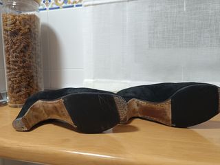 Zapatos Flamenca Talla 34.5-35 Negros niña.