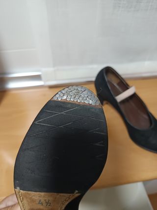 Zapatos Flamenca Talla 34.5-35 Negros niña.