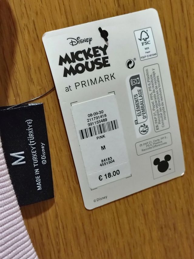 Sudadera Mickey Mouse Primark nueva con etiqueta