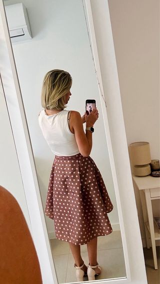 Falda lunares ocasiones especiales 