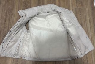 Chaleco cuero beige