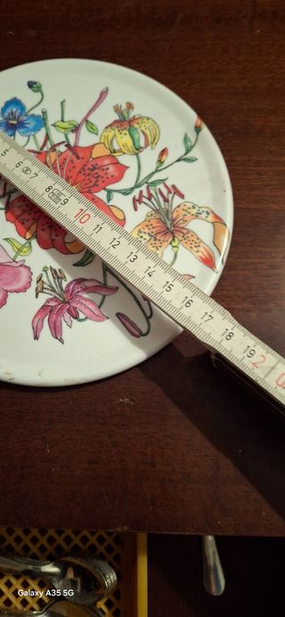 2 Coperchi Decorativi in Plastica Dipinti