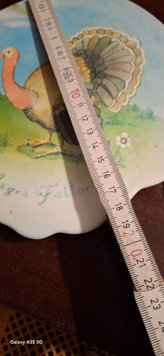 2 Coperchi Decorativi in Plastica Dipinti