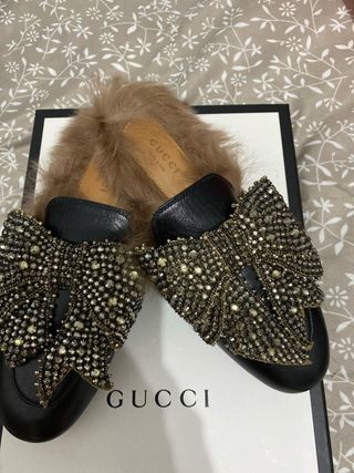 Mocasines Gucci Piel y pelo Talla 35.5