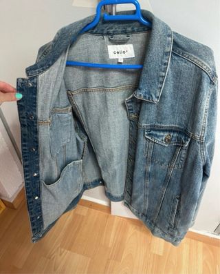 Chaqueta tejana Celio hombre azul