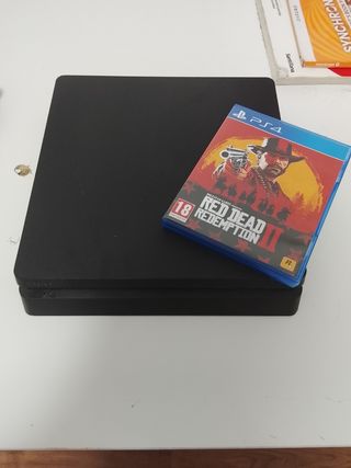 PS4 (PlayStation 4) Negra + Red Dead Redemption 2