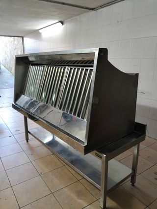 Campana extractora hostelería acero inoxidable