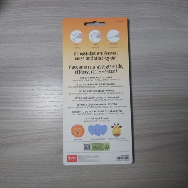 Set 3 Penne Cancellabili Legami Wild Savannah