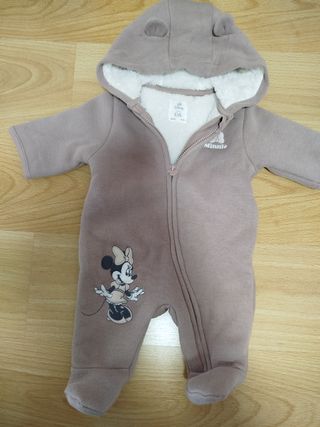 Mono bebé Minnie Mouse con capucha