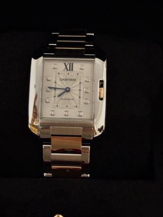 Cartier Tank Anglaise Acero/Oro Ref: WT100025