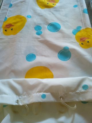 Cortina de baño infantil patitos