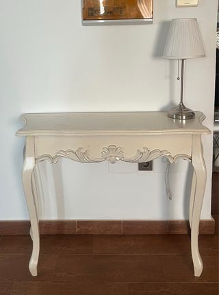 Consola Isabelina Madera Beige