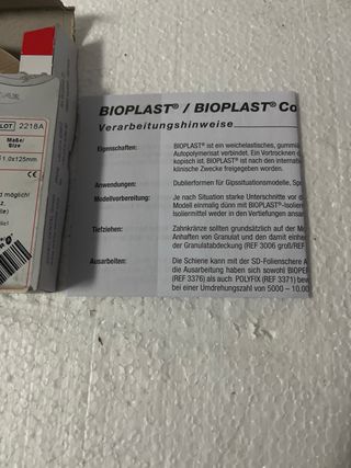 Bioplast 1,0x125mm 10 St./pcs.