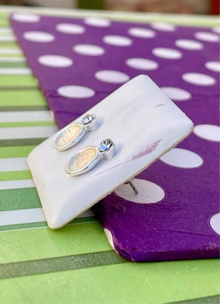 Pendientes de plata con circonita.