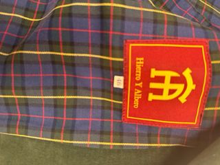 Americana de pana verde talla 48. hierro y albero 
