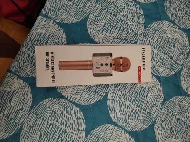 Micrófono Karaoke Portátil Rosa