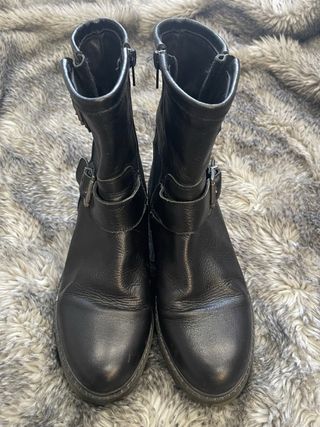Botas/botines mujer piel natural talla 37 