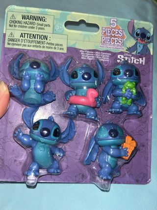 REBAJA HOY - Set 5 Figuras Stitch - Disney