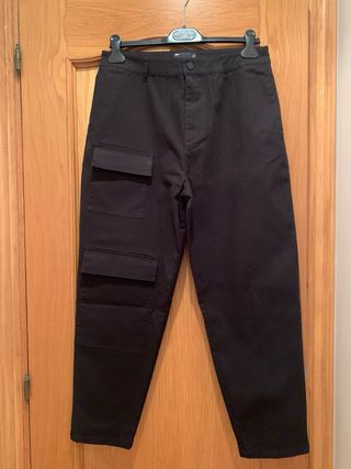 Pantalon ancho hombre Asos color negro 