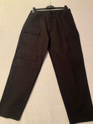 Pantalon ancho hombre Asos color negro 