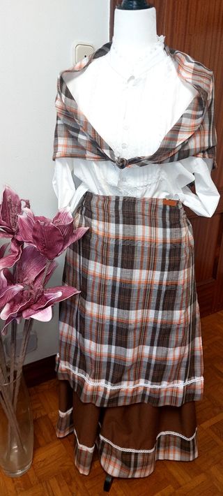 Traje de casera adulto talla única 90 de largo