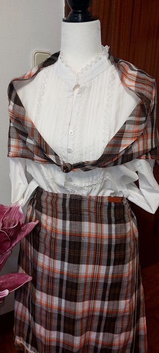 Traje de casera adulto talla única 90 de largo