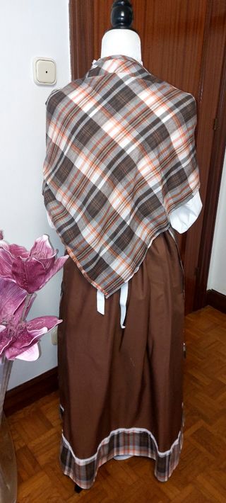 Traje de casera adulto talla única 90 de largo