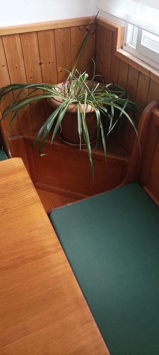 Mesa y bancada de cocina madera maciza