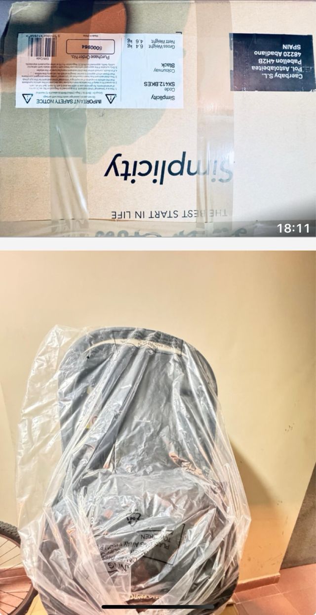 Silla de coche Silver Cross Simplicity