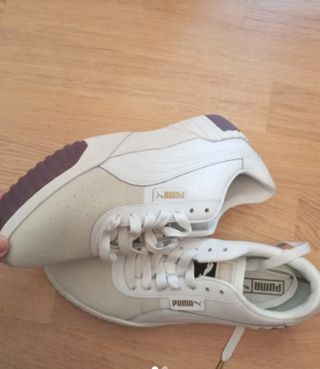 Scarpe da uomo bianche e marroni Puma