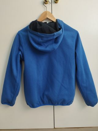 Chaqueta Nike Negra y Azul con Capucha, reversible