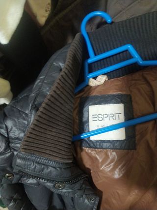 Abrigo Esprit Negro Mujer