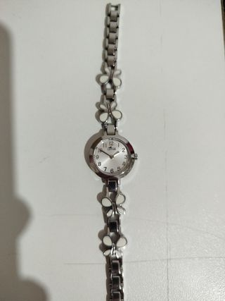 Reloj Lotus Mujer Mariposas Plata Blanco