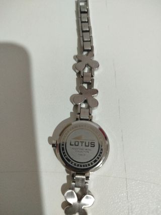 Reloj Lotus Mujer Mariposas Plata Blanco