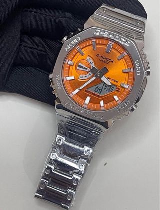 G-Shock Naranja y Plateado