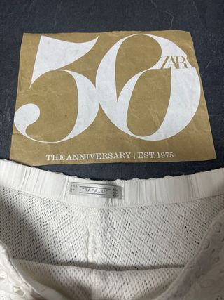 Shorts ZARA encaje TM blancos como nuevo