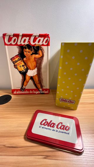 Lata y Chapa Cola Cao Vintage