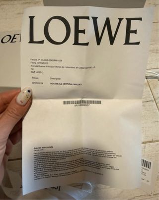 Cartera Loewe Beige y Marrón Nueva