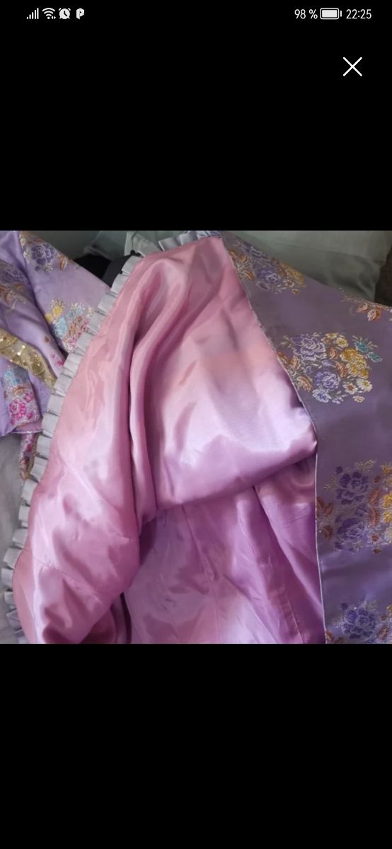 Traje de fallera niña morado