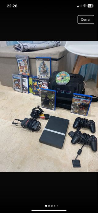 PlayStation 2 Negra Completa