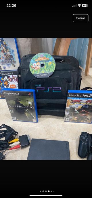 PlayStation 2 Negra Completa