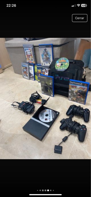 PlayStation 2 Negra Completa