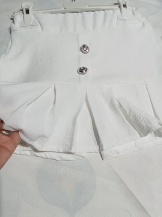 Completo gonna e top bianco 12 anni