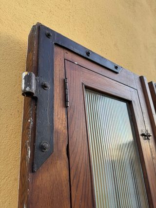 Puertas de roble vintage para entrada
